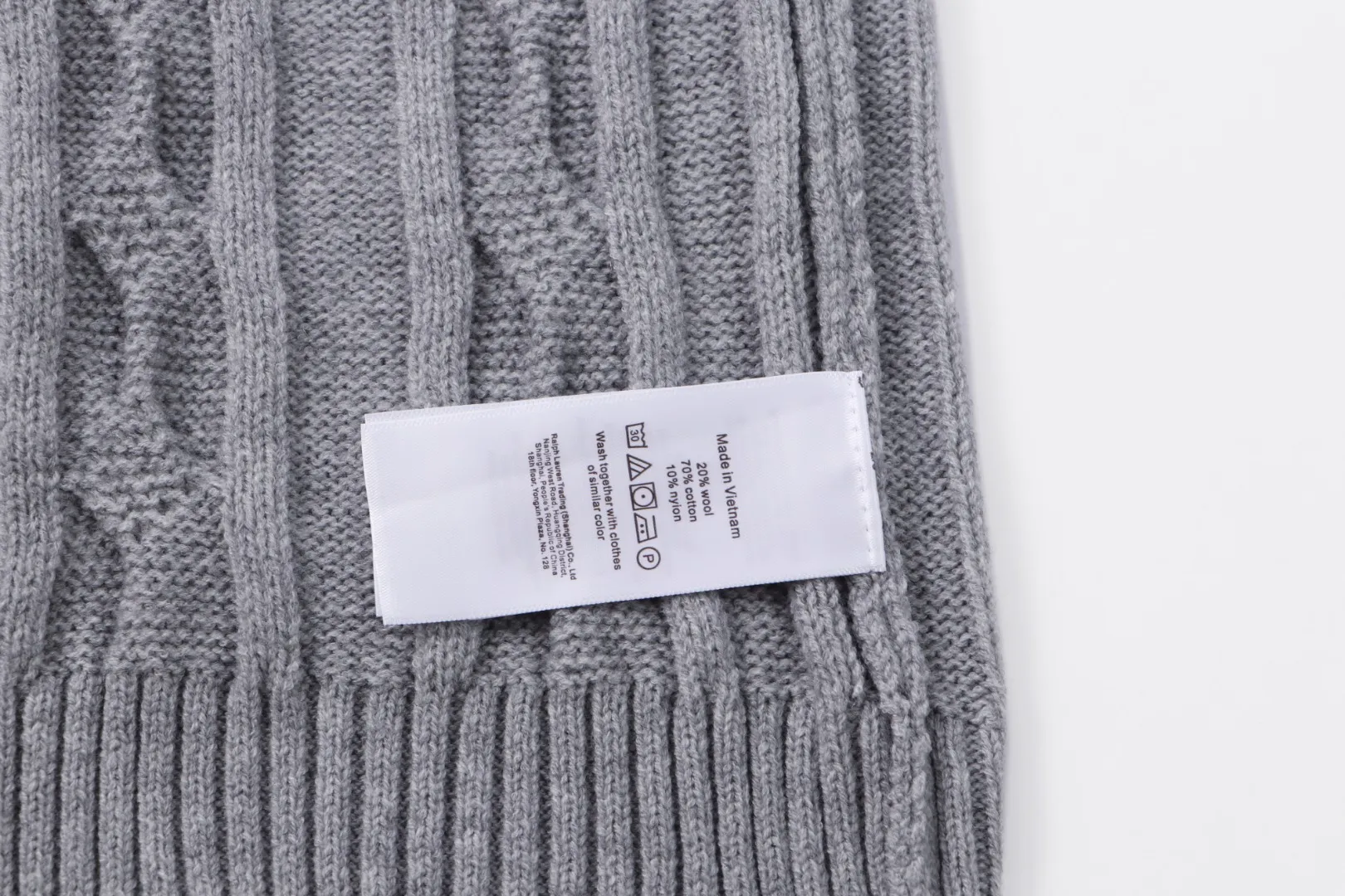 P230 RALPH LAUREN Ralph Lauren seven-color classic small label embroidered stand-collar long-sleeved half-zip knitted sweater tops for men and women seven colors Color: black white gray royal blue pink sky blue khaki code number: S M L XL material: cotton